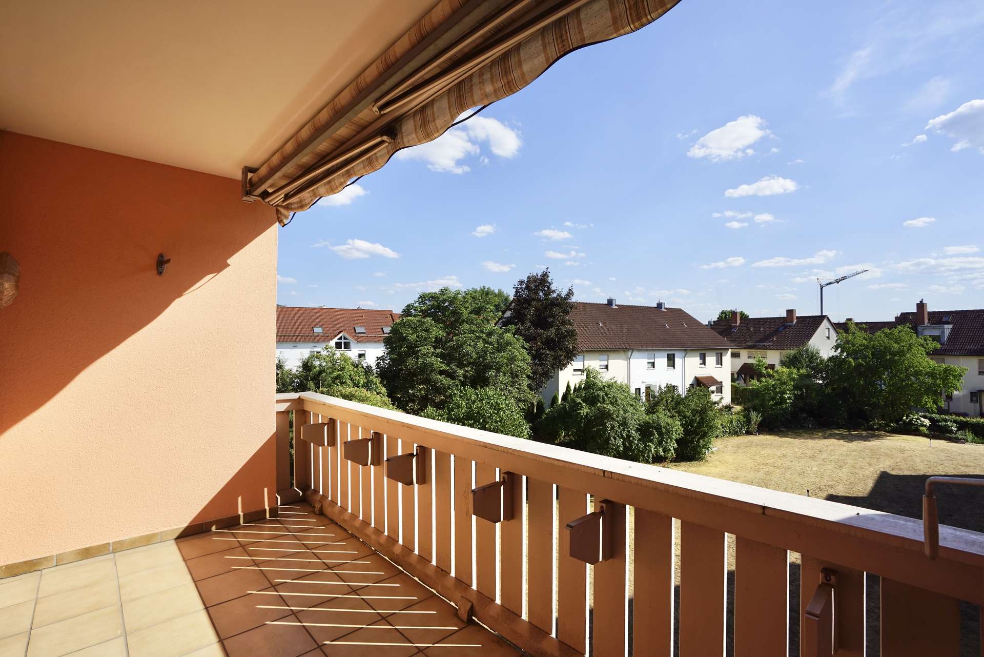 sonniger Balkon Richtung Westen