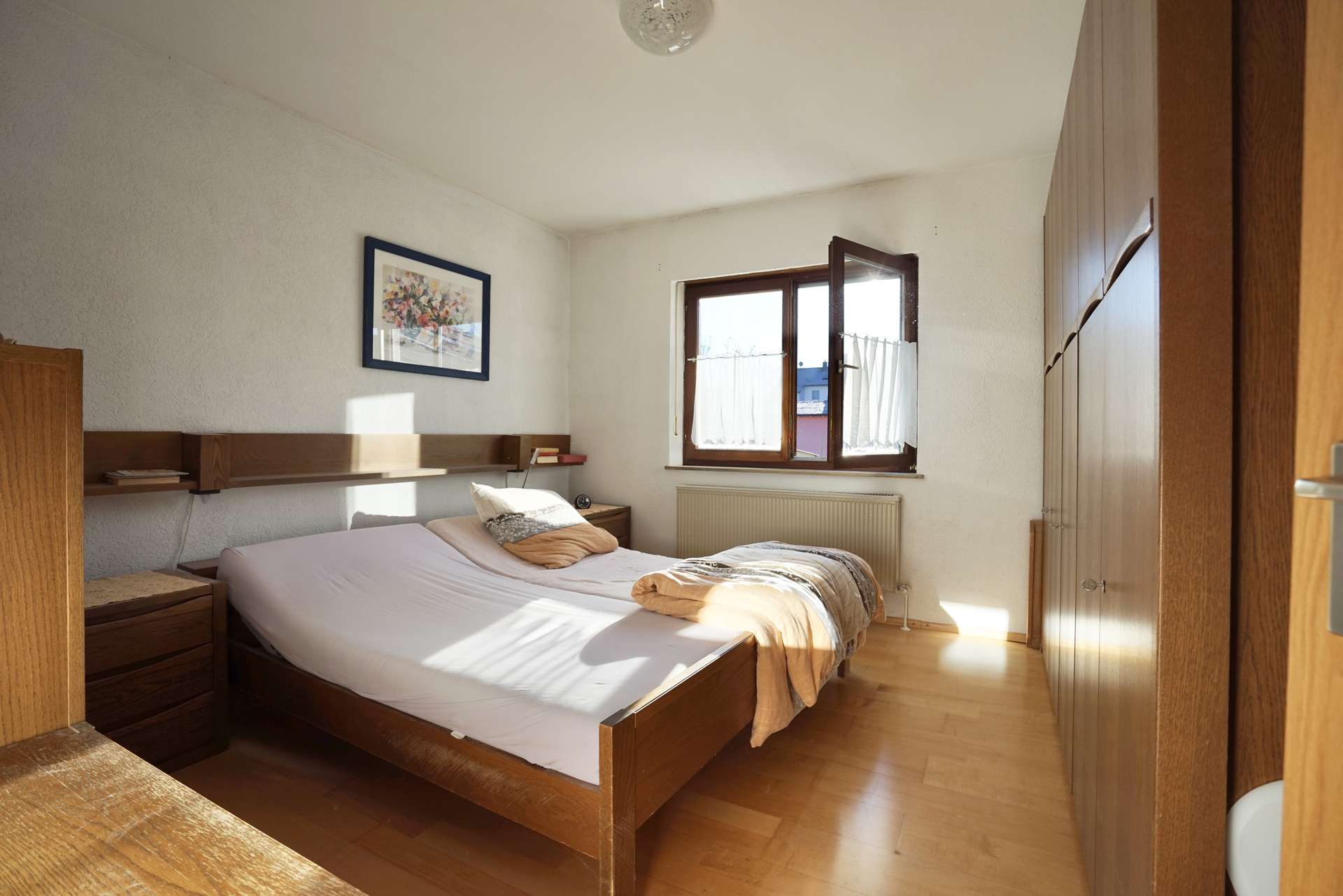 Schlafzimmer Richtung Garten