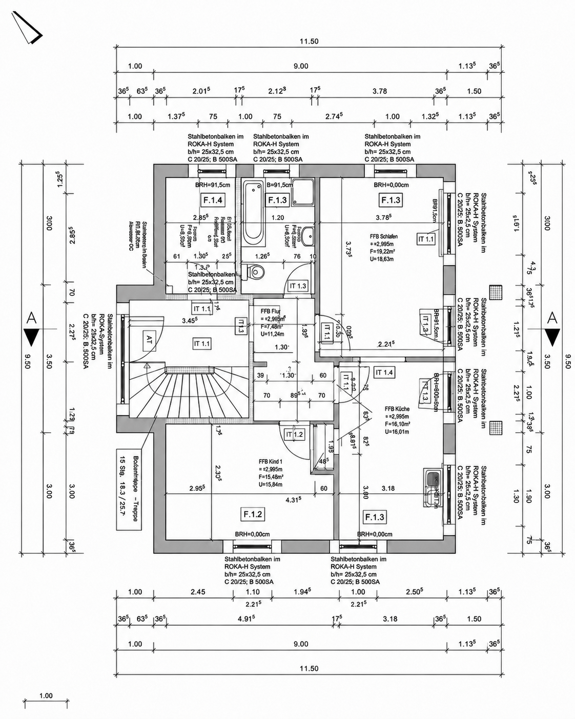 Grundriss Haus 2 – Erdgeschoss