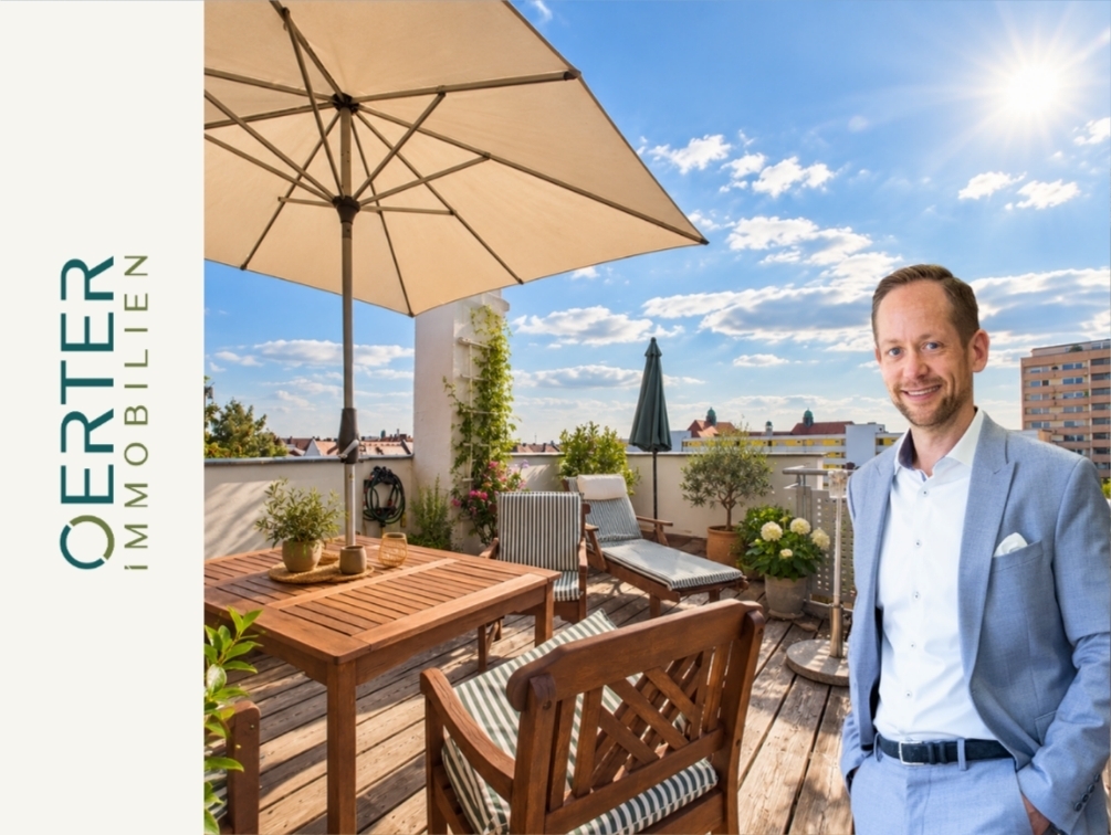 5 Zimmer Altbau Maisonette in zentraler Lage von Nürnberg mit Dachterrasse