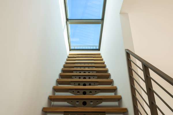 Treppe zur Dachterrasse