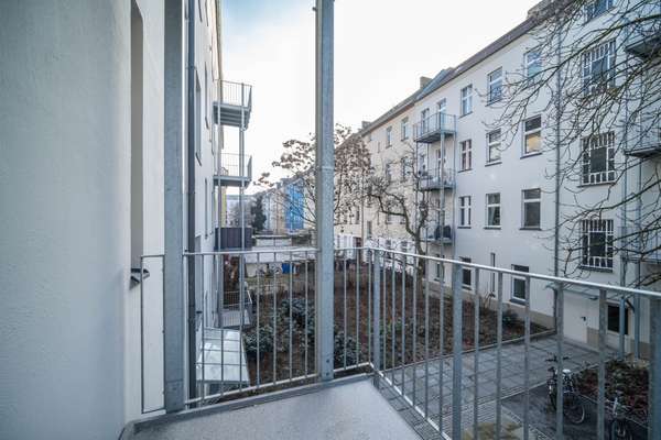 Blick vom Balkon