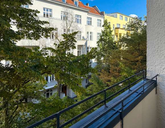 Blick vom Balkon