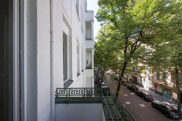 Ausblick vom Balkon