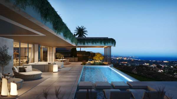 Luxuriöse Sky Villas mit Panoramablick in Estepona