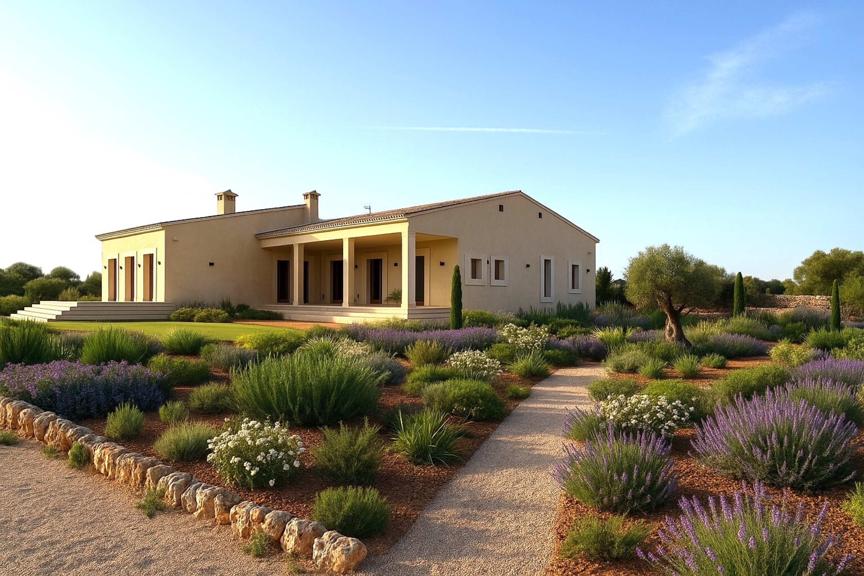 Ready-to-move-in new-build villa with large plot in the south of Mallorca