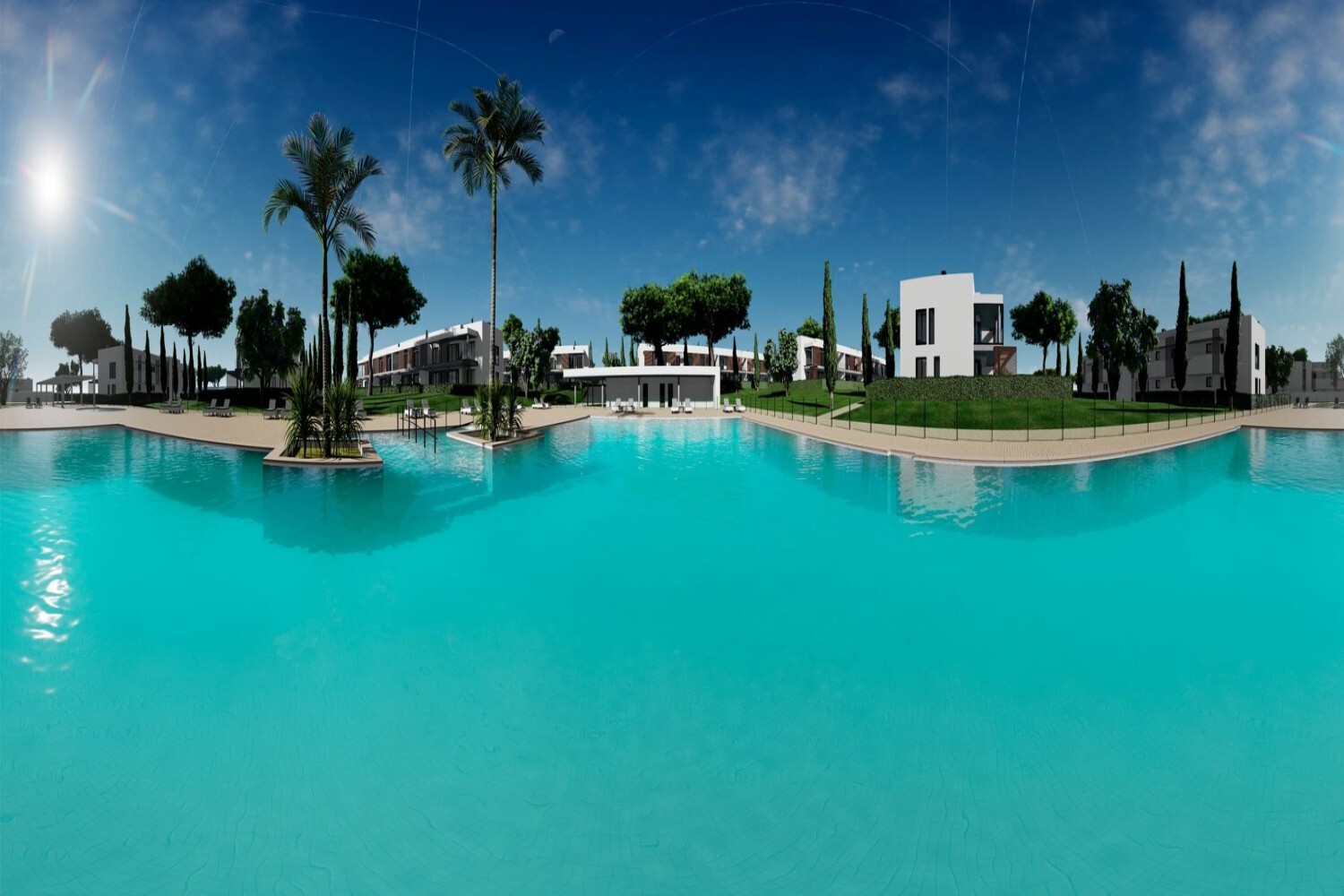 Neubau-Gartenwohnung in einer Anlage mit Pool in Sa Ràpita, Mallorca