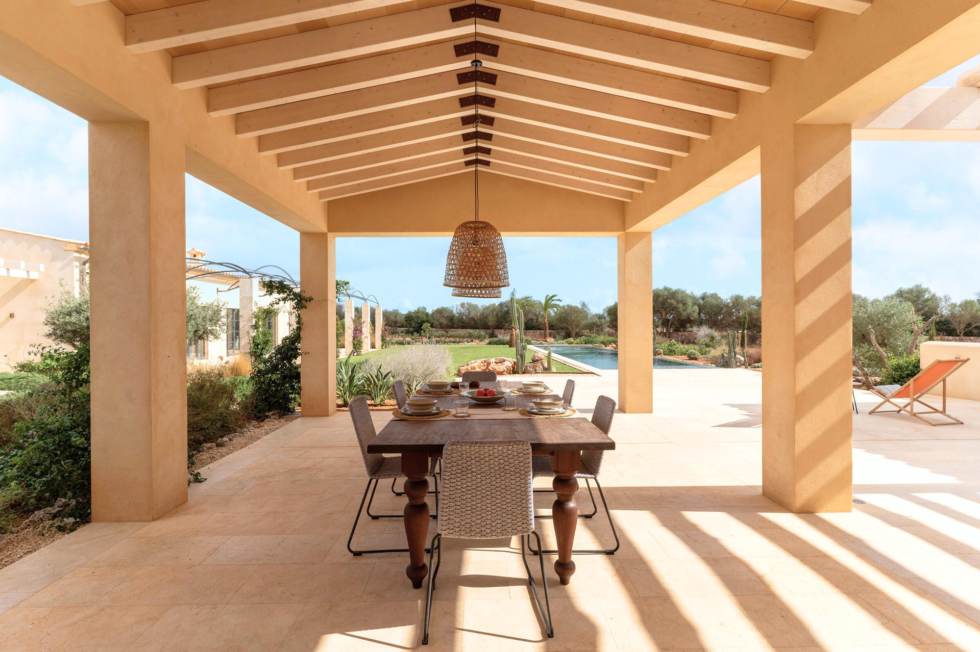 Neubau-Finca bei Campos, Mallorca – eine Oase der Ruhe ganz nahe von Es Trenc