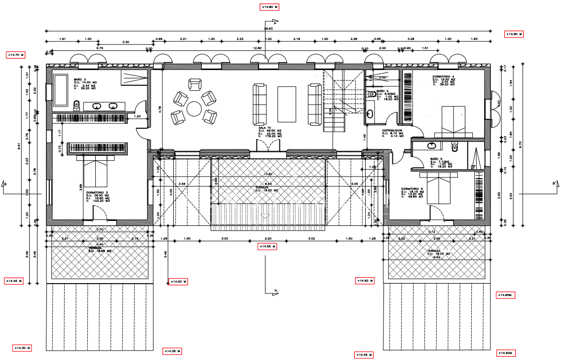 New-build finca near Es Trenc beach in Sa Ràpita, Mallorca floor plan