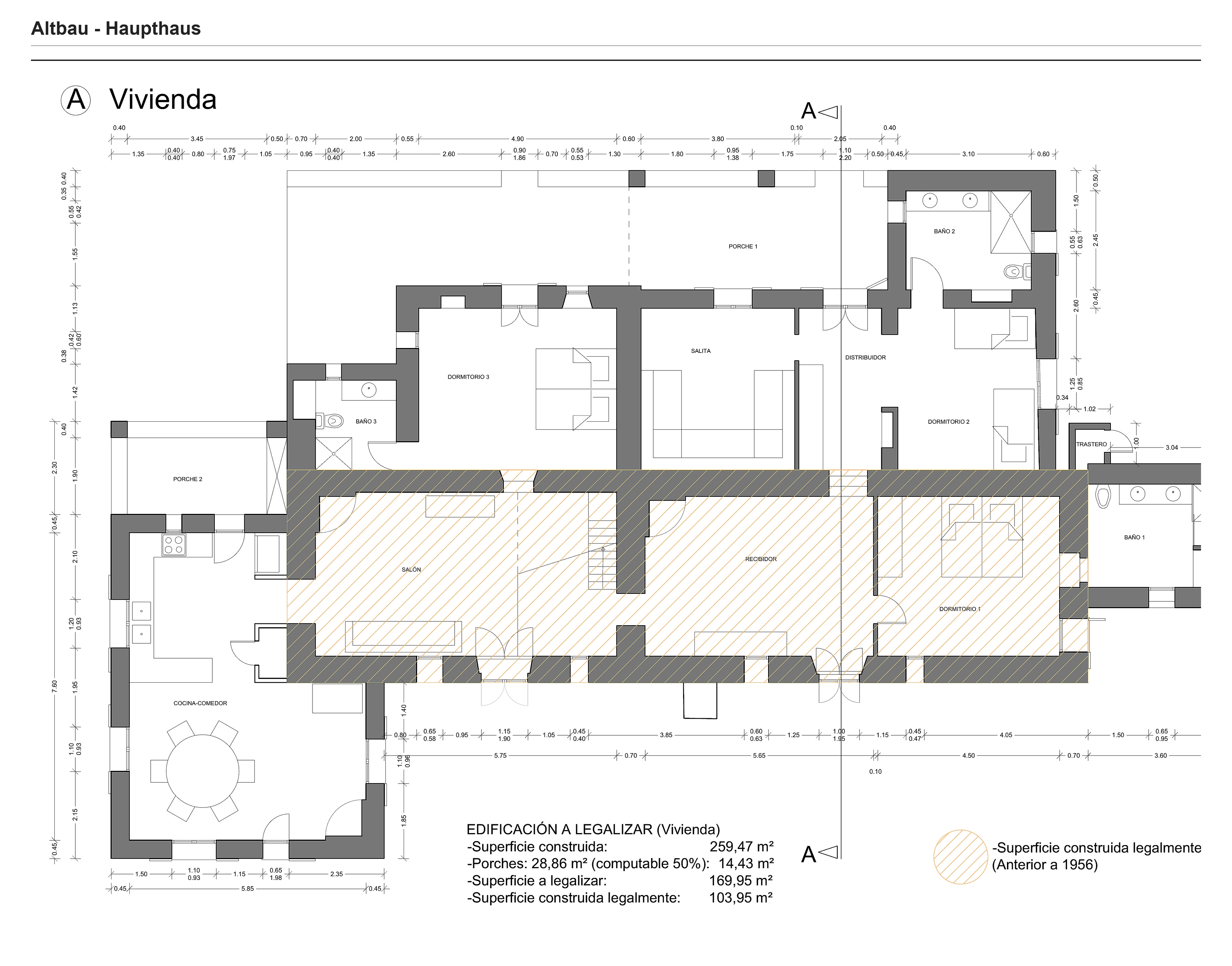 Finca-Anwesen mit zwei Häusern, fünf Parzellen und großem Pool floor plan