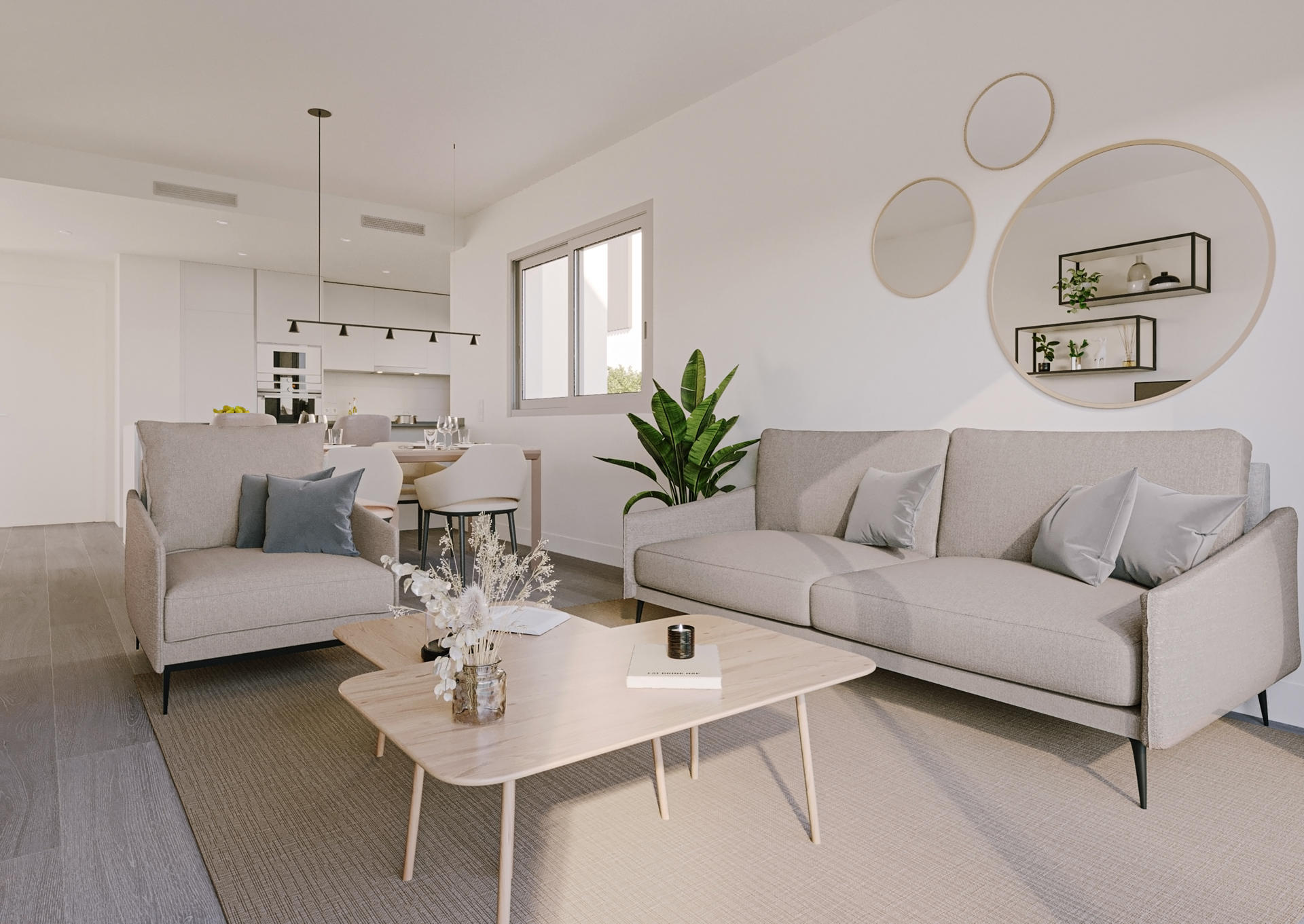 Neubau Maisonette-Wohnung mit Garten nahe Es Trenc in Colònia de Sant Jordi, Mallorca