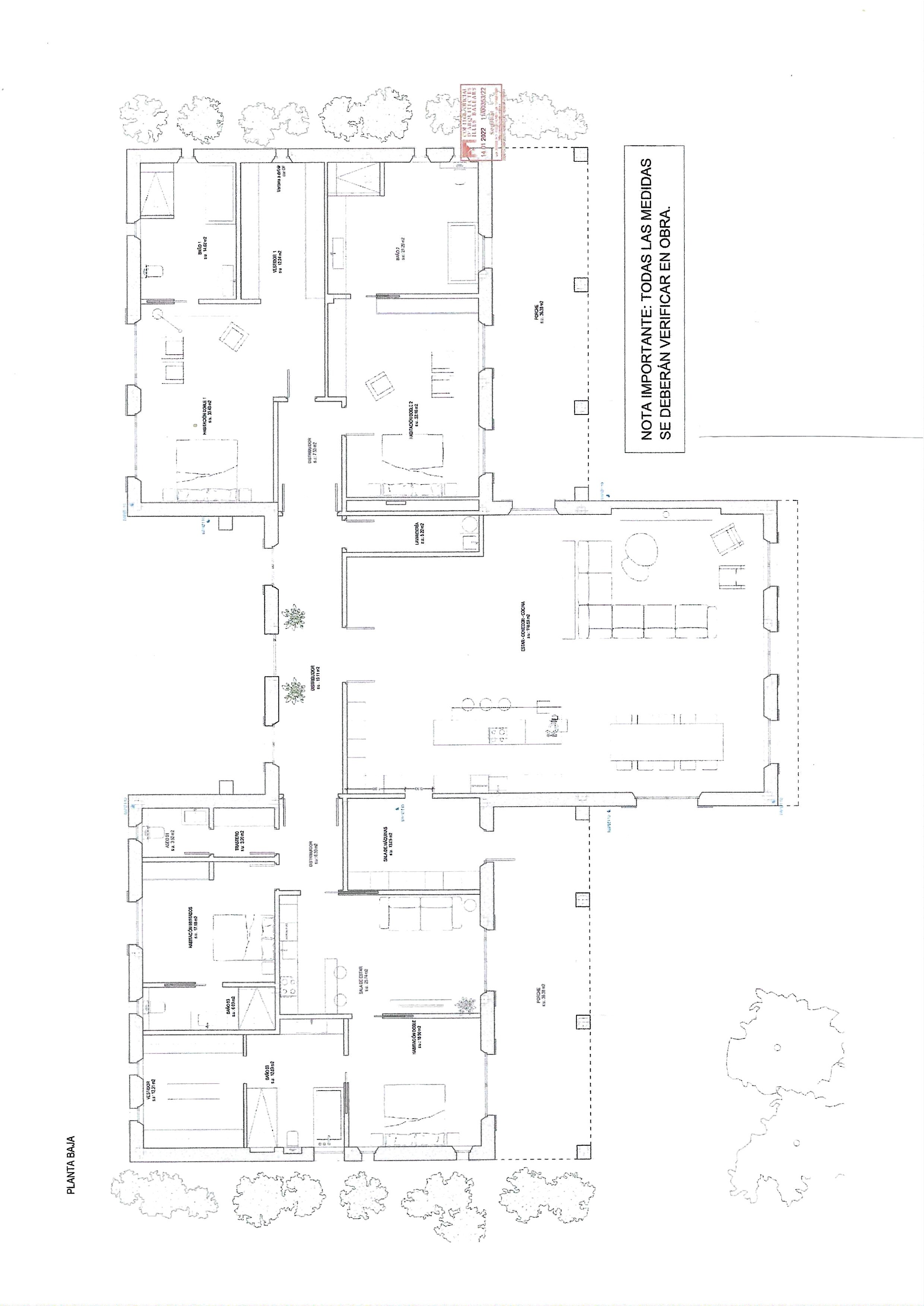 Ready-to-move-in new-build villa with large plot in the south of Mallorca floor plan