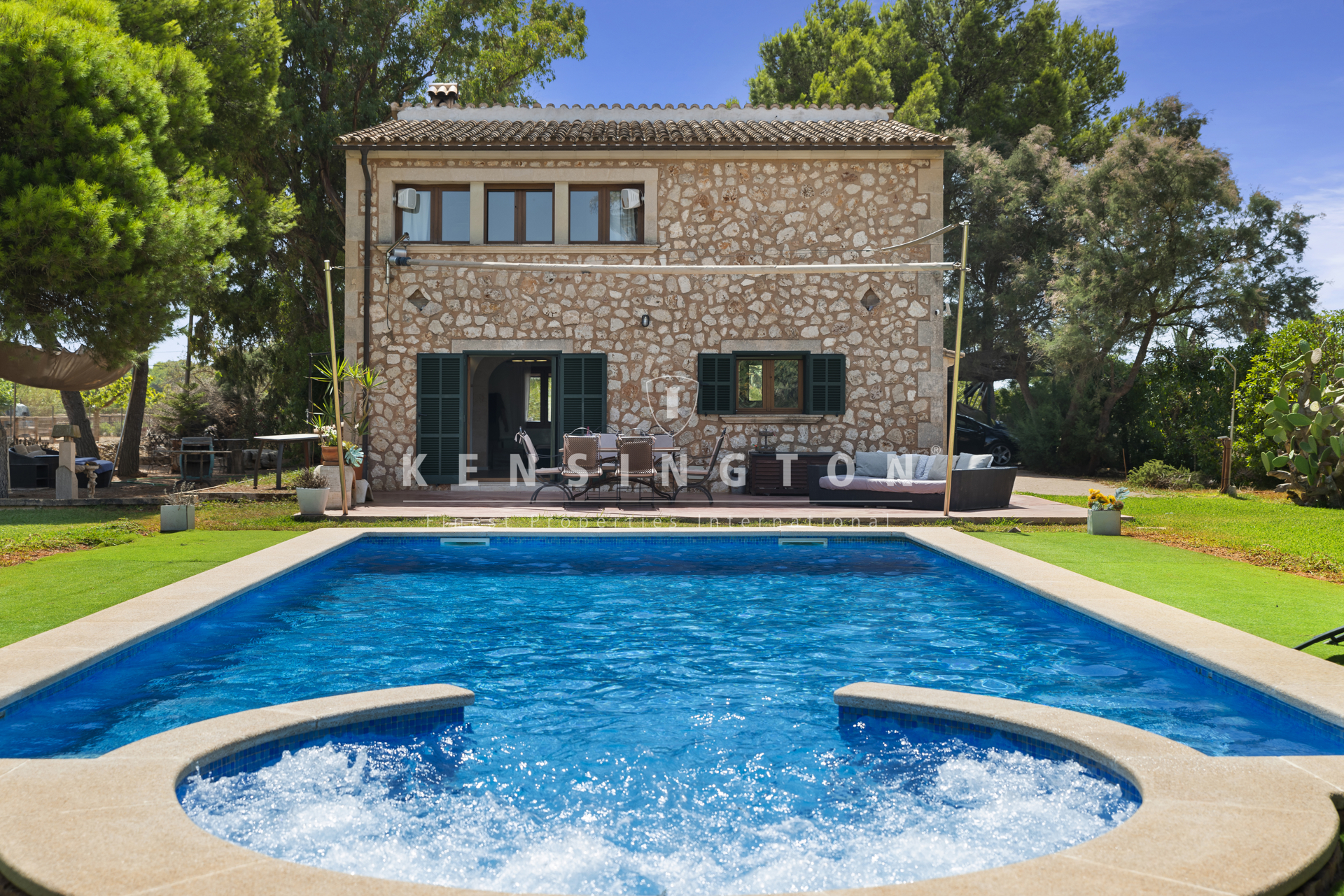 Sonnige Ferienvermietungs-Finca 2 Min. vom Strand entfernt in Ses Covetes