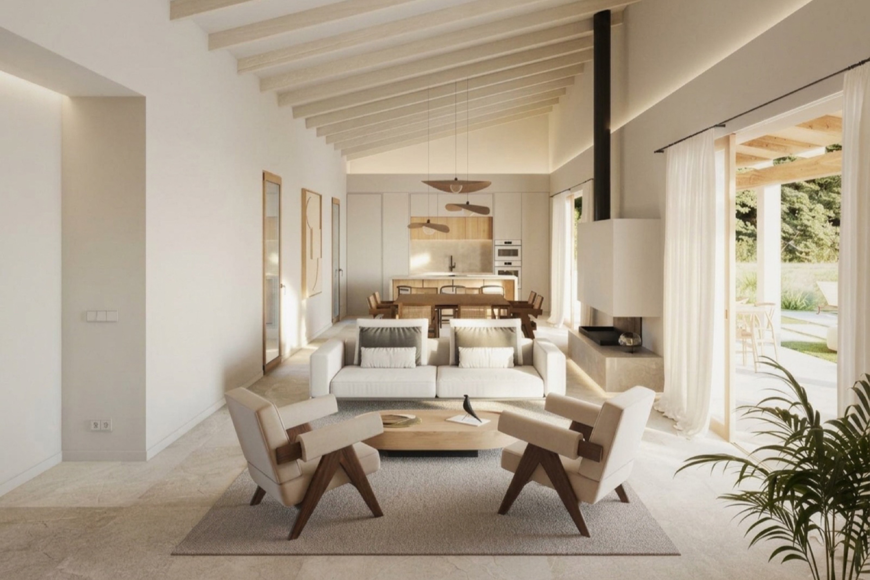 Neubau-Finca im Bau mit Weitblick, Pool und großem Grundstück