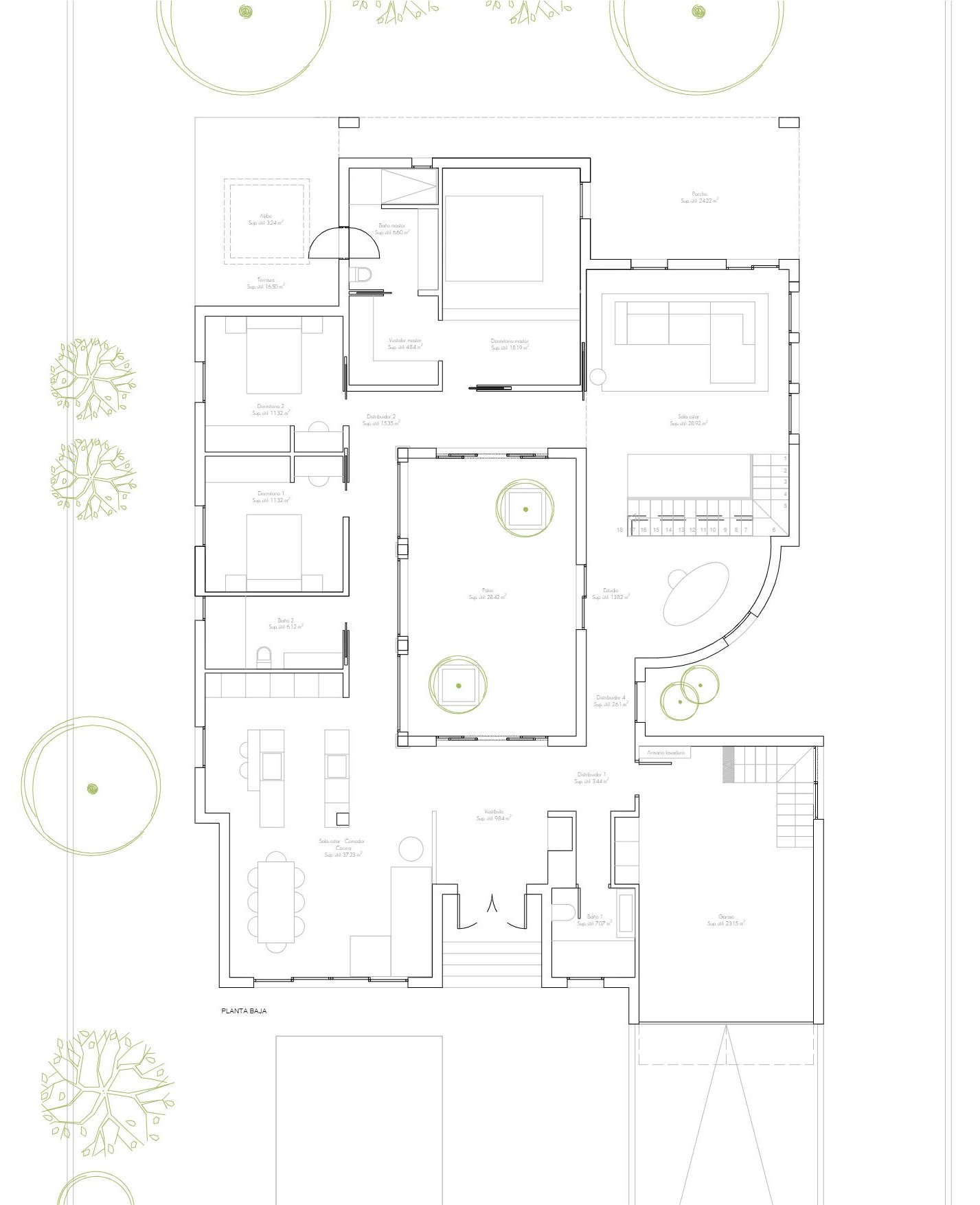 ETV! Charming villa with sea view on the second line in Sa Torre, Mallorca floor plan