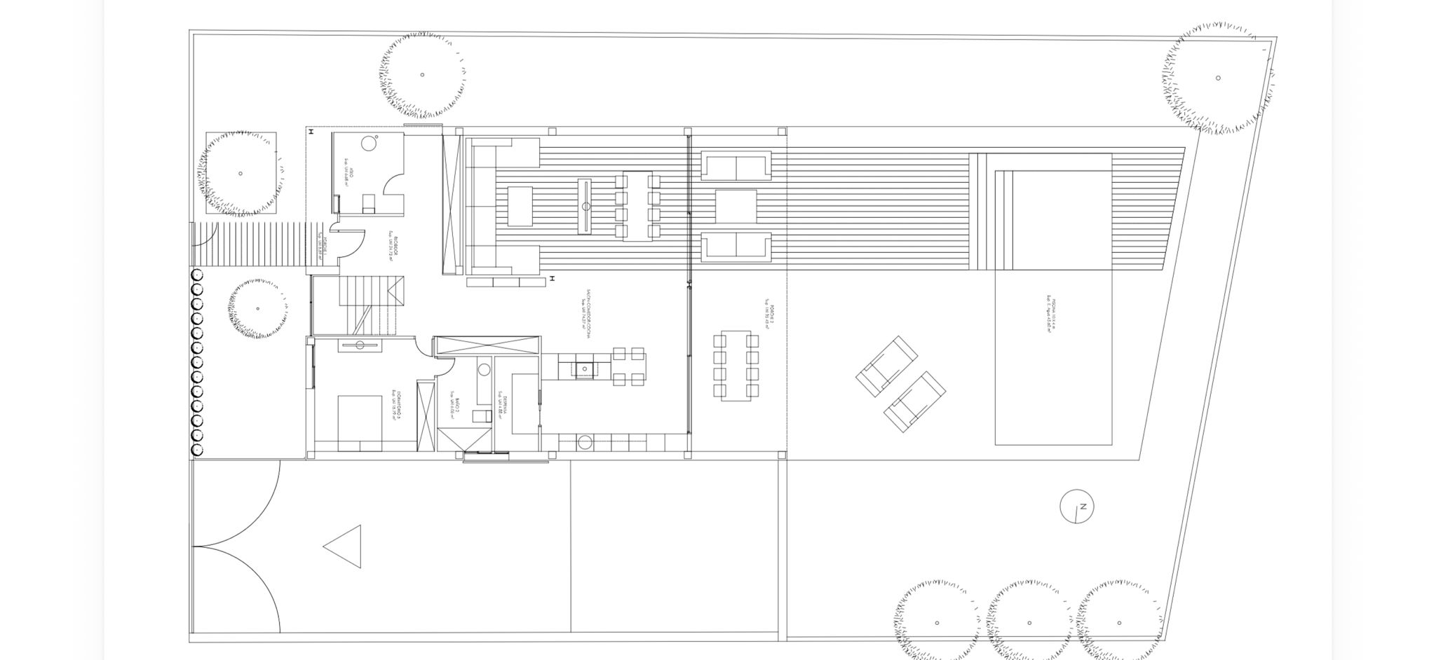 Design-Villa mit Dachterrasse und Teilmeerblick, Tiefgarage und Pool floor plan