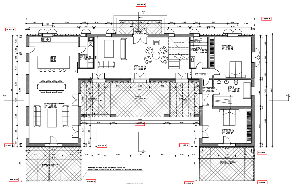 New-build finca near Es Trenc beach in Sa Ràpita, Mallorca floor plan