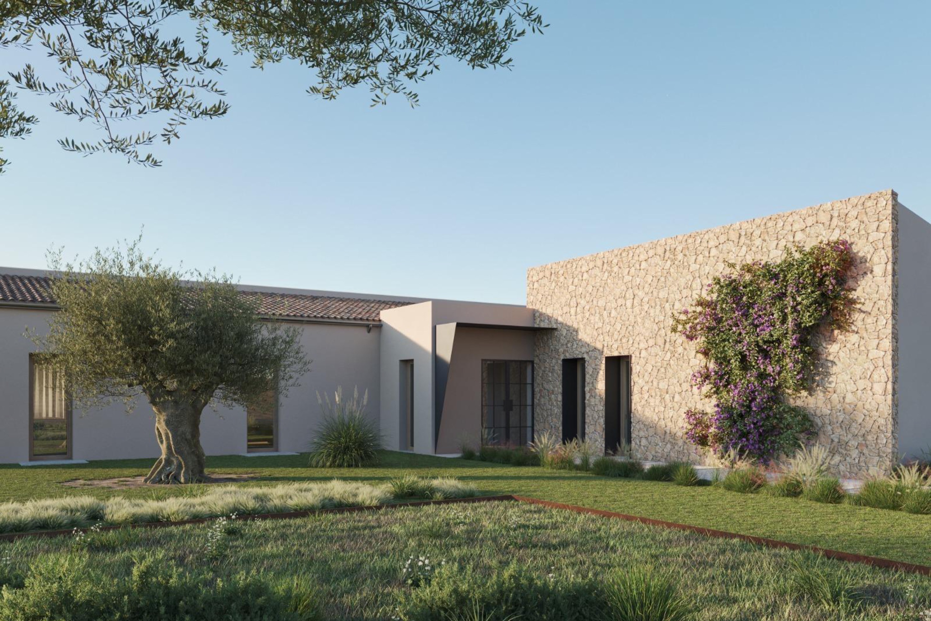 Neubau-Finca im Bau mit Weitblick, Pool und großem Grundstück