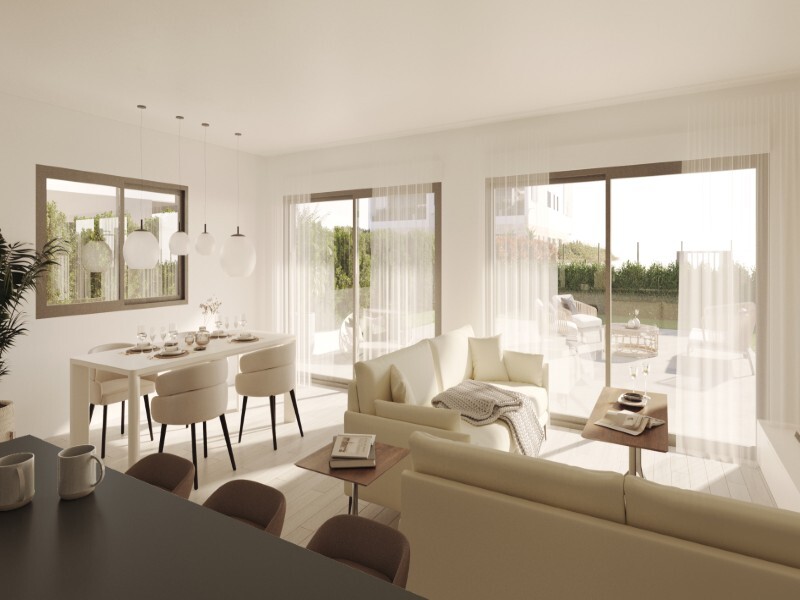 Neubau Maisonette-Wohnung mit Garten nahe Es Trenc in Colònia de Sant Jordi, Mallorca