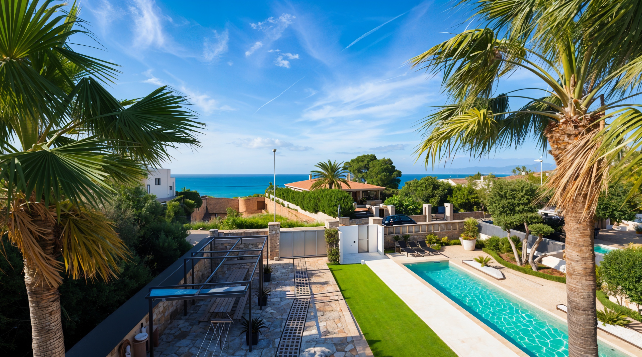 ETV! Charming villa with sea view on the second line in Sa Torre, Mallorca