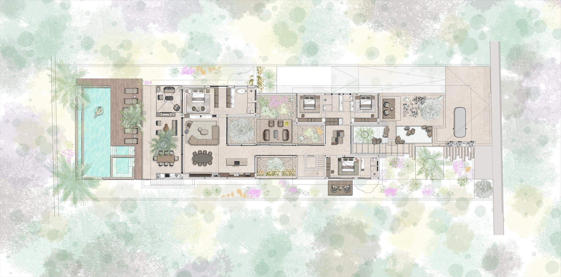 First-line turnkey new-build villa in Sa Torre with fantastic views floor plan
