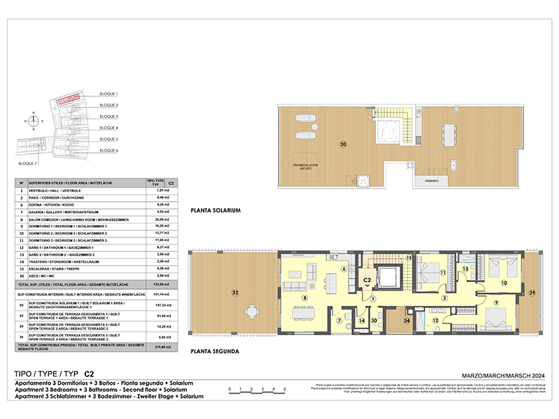 New-build penthouse with sea-view terrace in Colònia de Sant Jordi, Mallorca floor plan