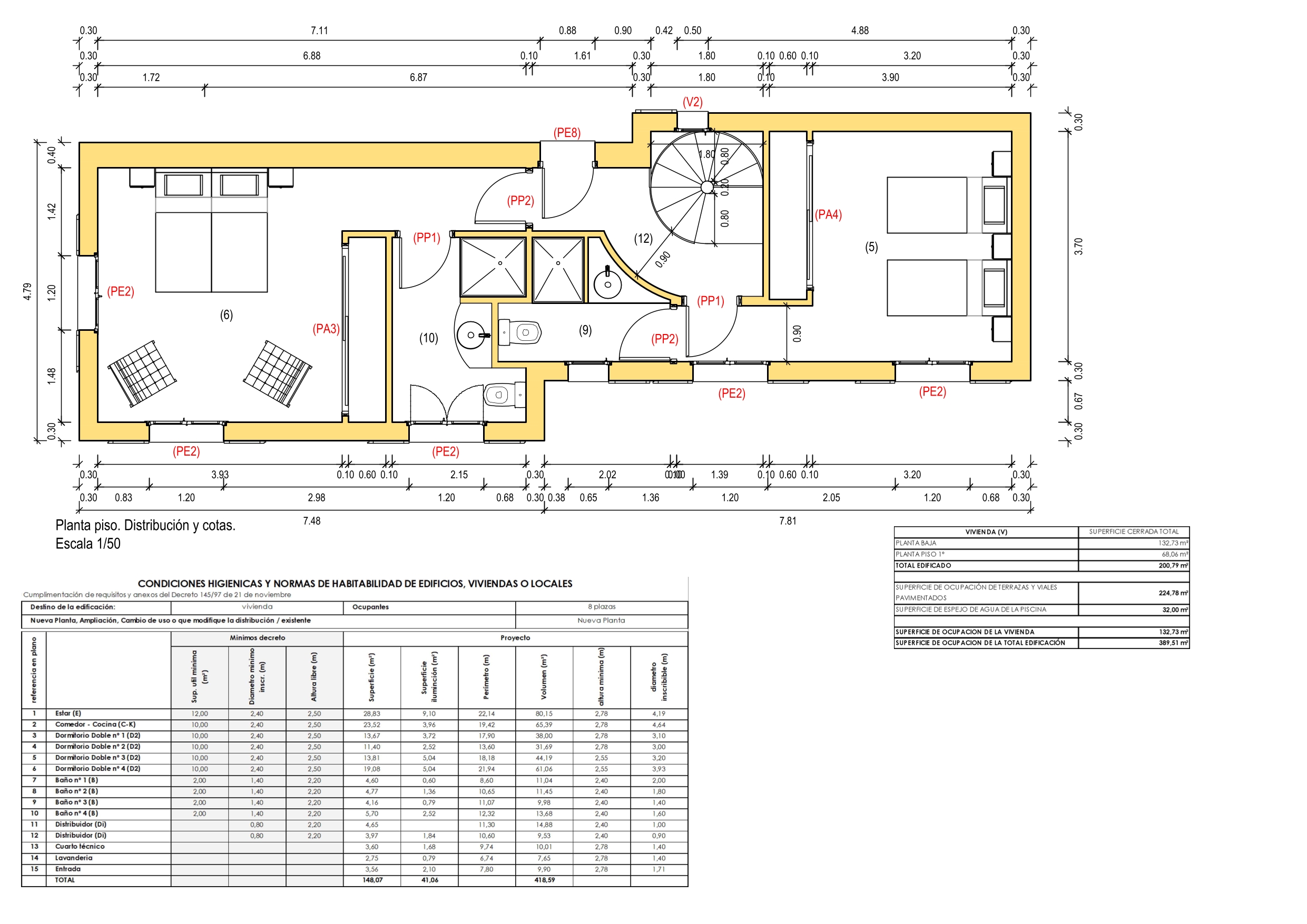 Moderne Neubau-Finca mit Pool & Panoramablick - Seller Finance floor plan