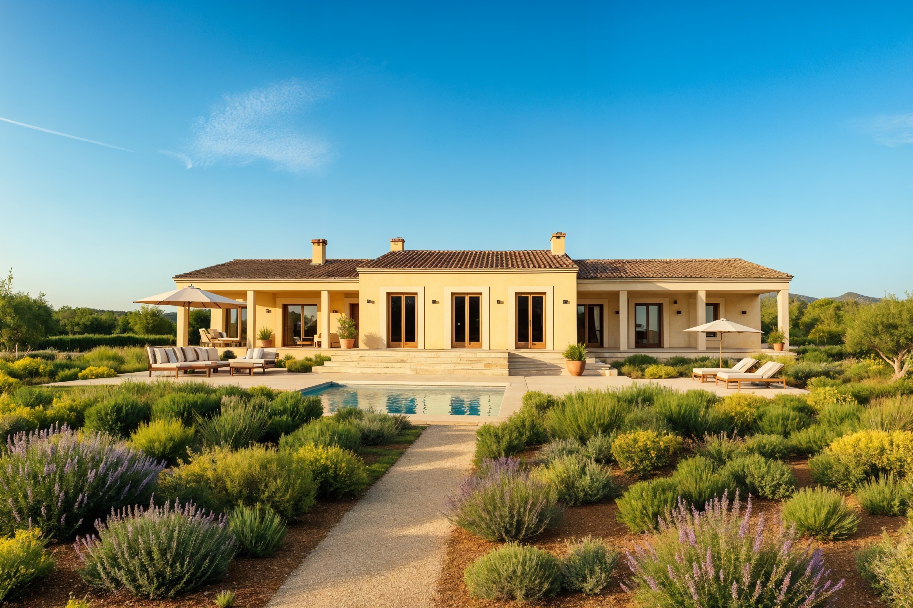 Ready-to-move-in new-build villa with large plot in the south of Mallorca
