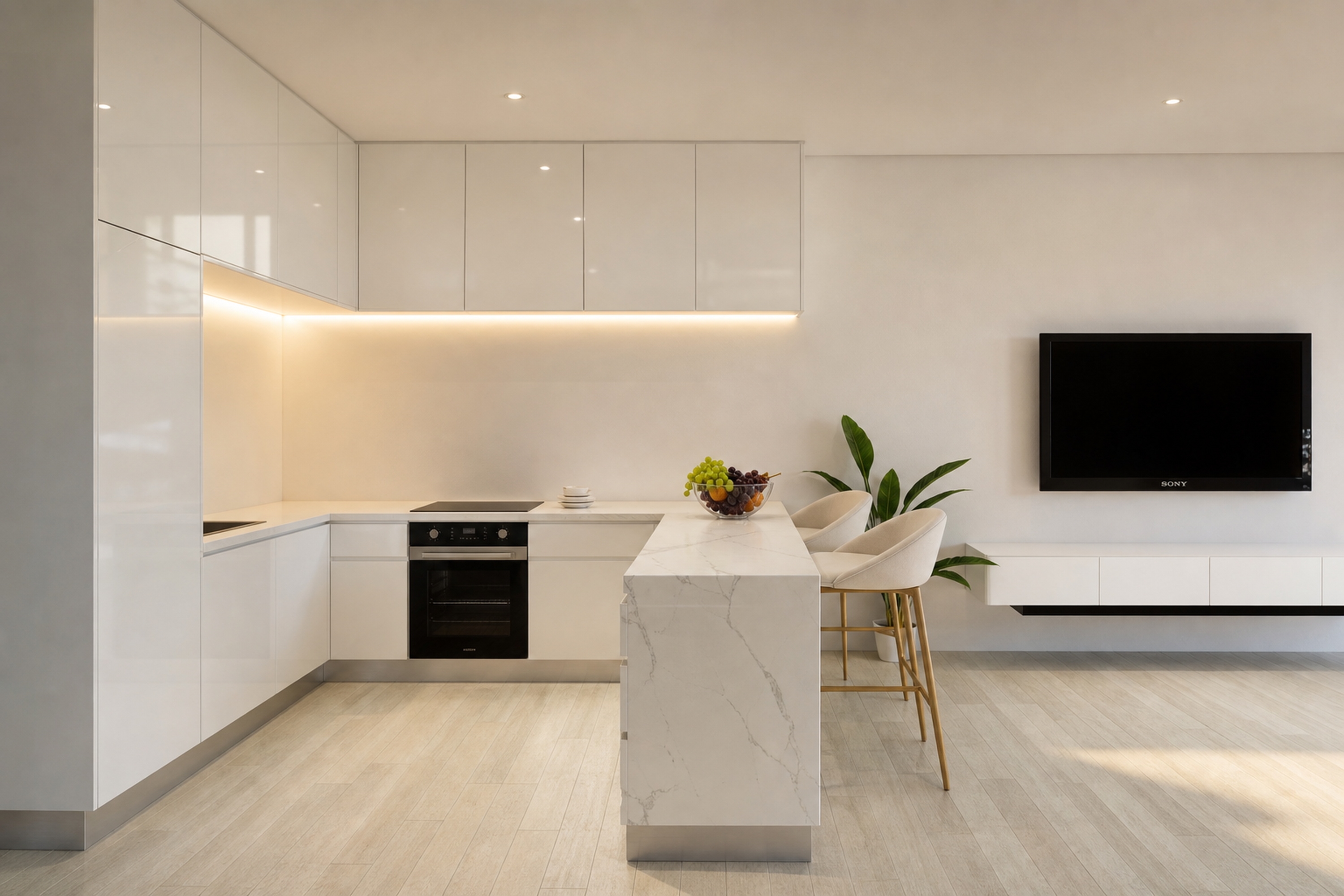 Moderne Neubau-Doppelhaushälfte mit Pool und Dachterrasse · Image gallery 9