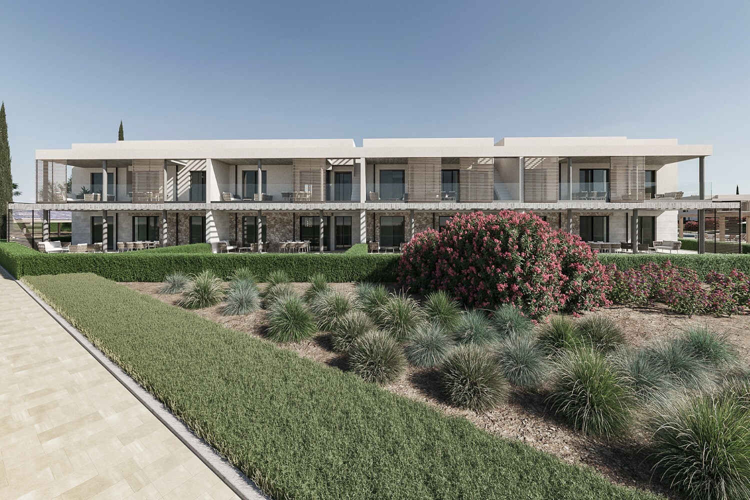 Apartamento con jardín de obra nueva en un complejo con piscina en Sa Ràpita, Mallorca · Galería 14