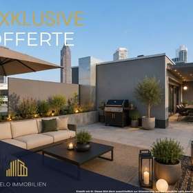 Wo Frankfurt am schönsten ist. 3.-Zi. Penthouse-Feeling mit Blick in den Taunus – im Europaviertel