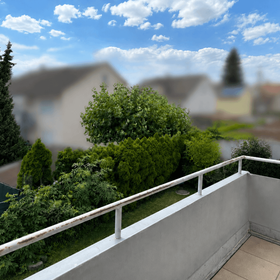 Blick vom Balkon
