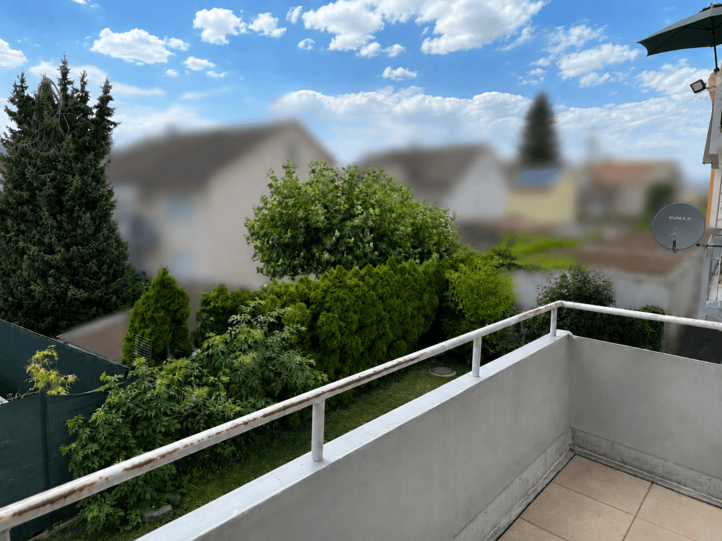 Blick vom Balkon