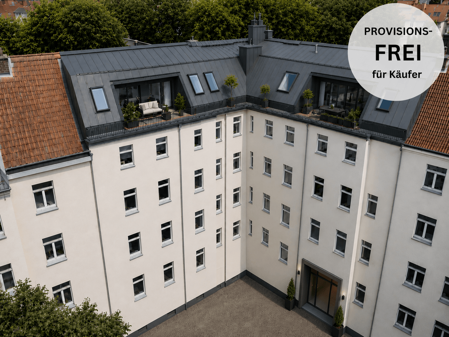 Genehmigter Dachgeschossausbau in Berlin - ca. 210 m² zu 2 WE inkl. 36 m² bezugsfreie Wohnung