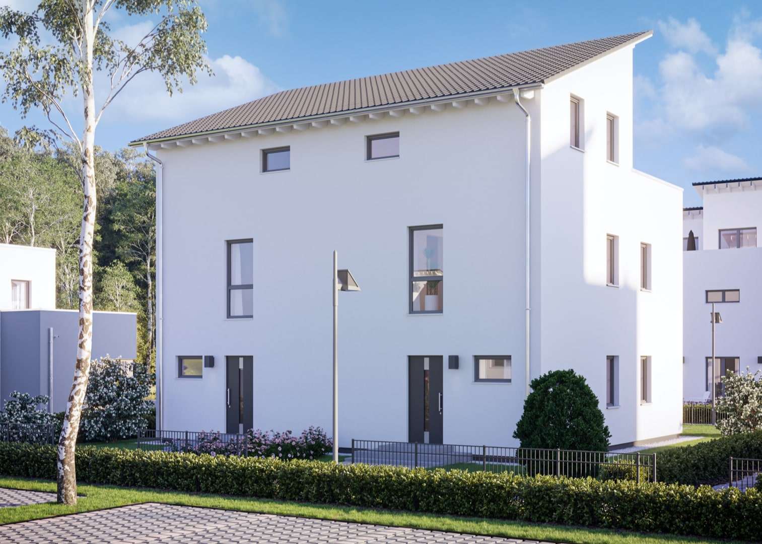 Dachterrasse, 3 Etagen DHH in der Stadt bauen – Bild 3
