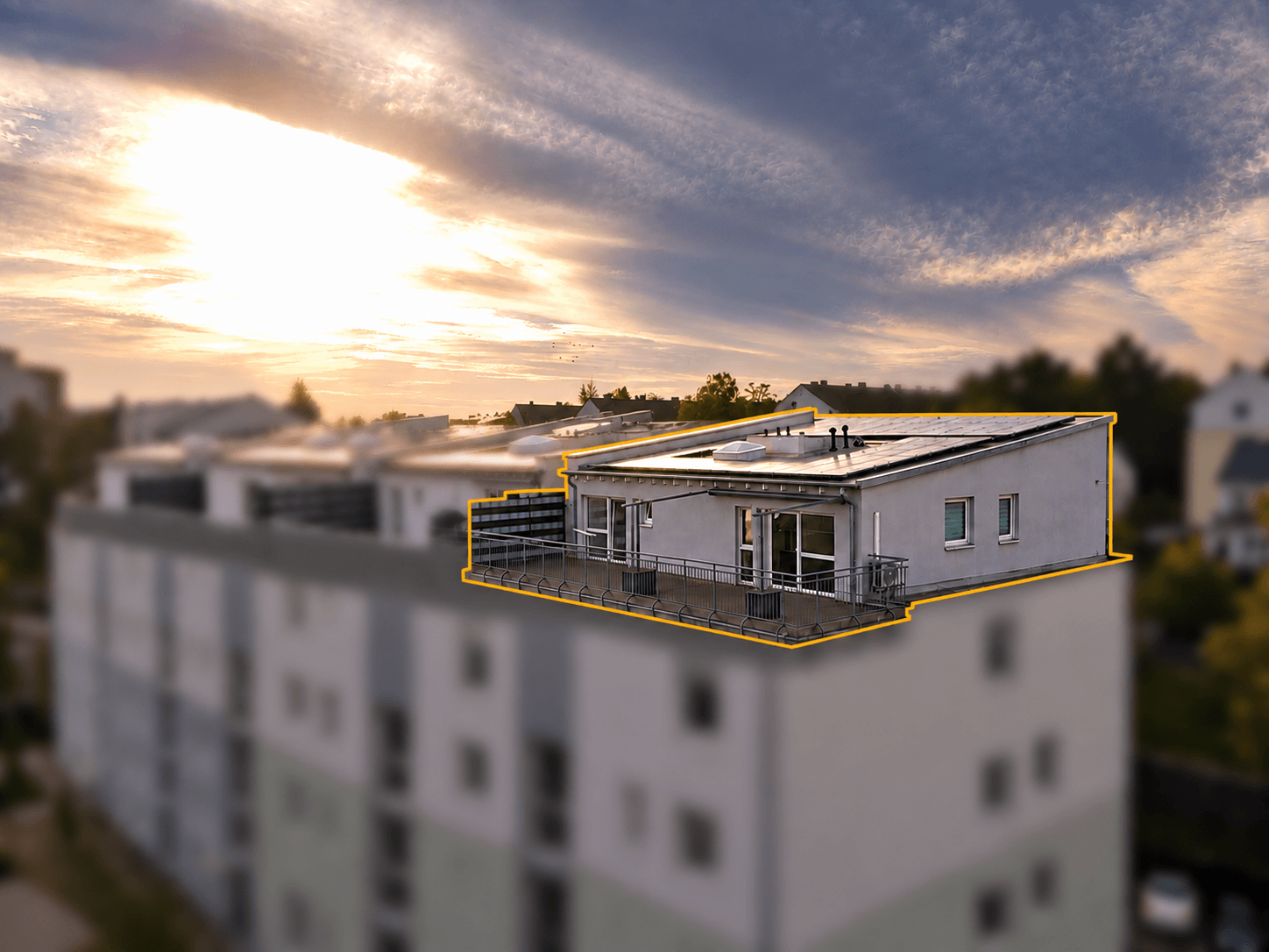 Penthouse-Highlight in Kaiserslautern: 42 m² Dachterrasse, Aufzug & starke Mieteinnahmen