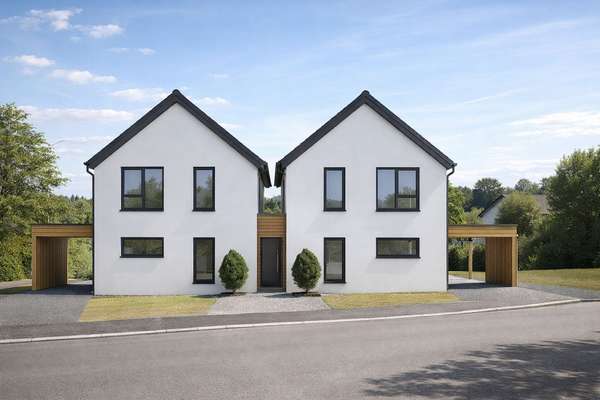 Leiwen: Neubauprojekt - Doppelhaushälfte mit Carport und Garten