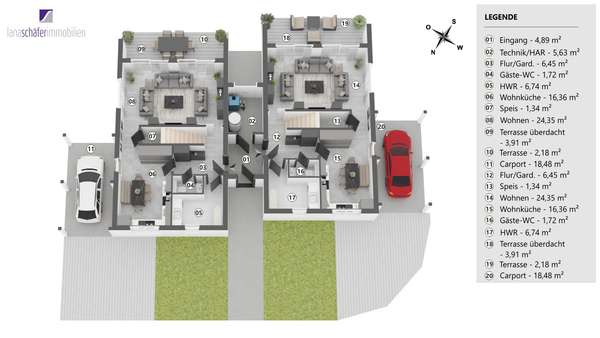 Leiwen: Neubauprojekt - Doppelhaushälfte mit Carport und Garten