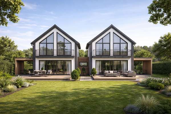 Leiwen: Neubauprojekt - Doppelhaushälfte mit Carport und Garten