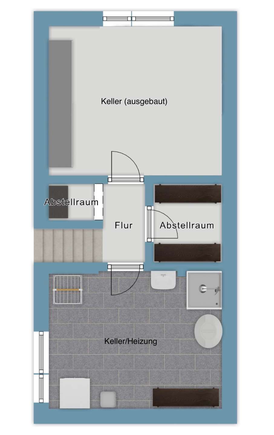 Grundriss-Skizze UG