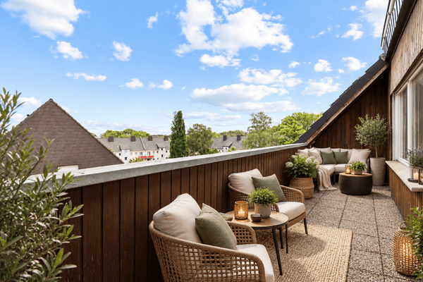 Dachgeschosswohnung mit großzügigem Balkon und viel Gestaltungspotenzial