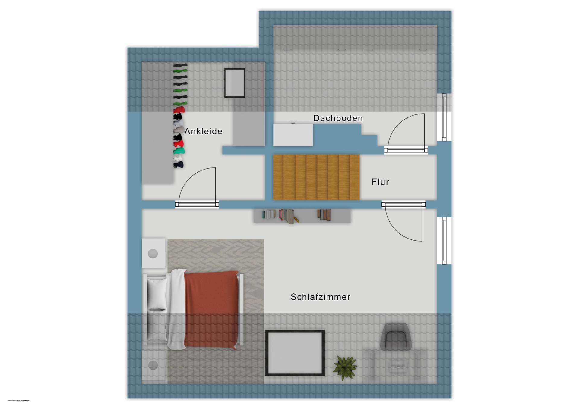 2. Obergeschoss-Skizze