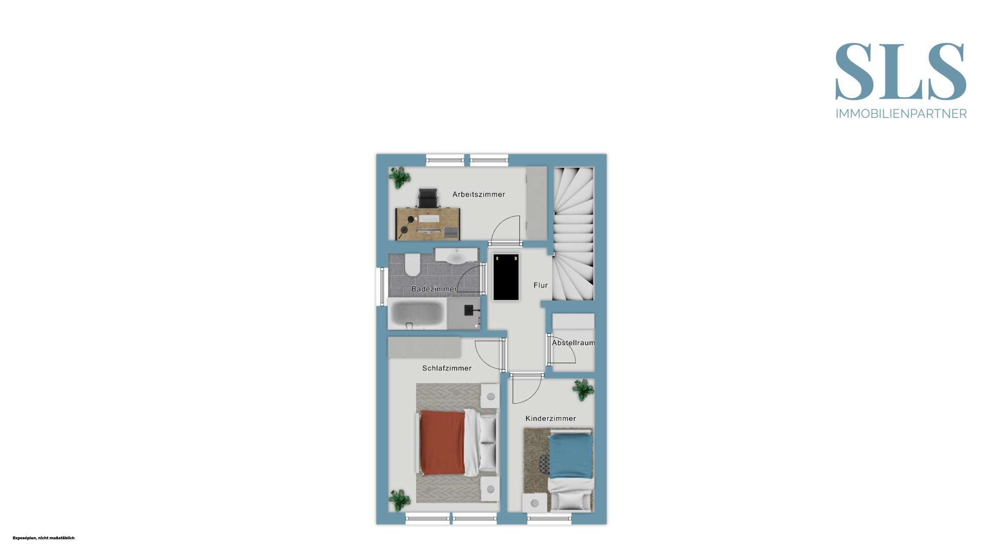 1. Obergeschoss-Grundriss-Skizze