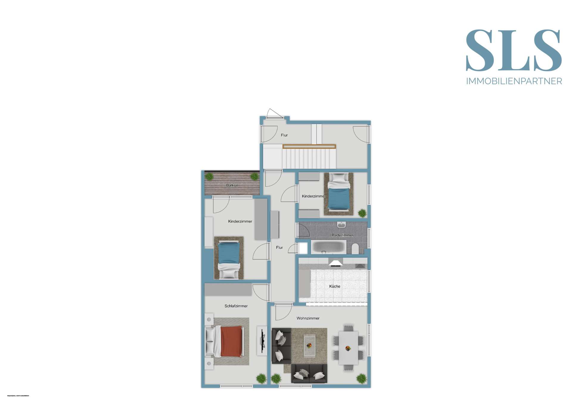 Grundrissskizze-Wohnung