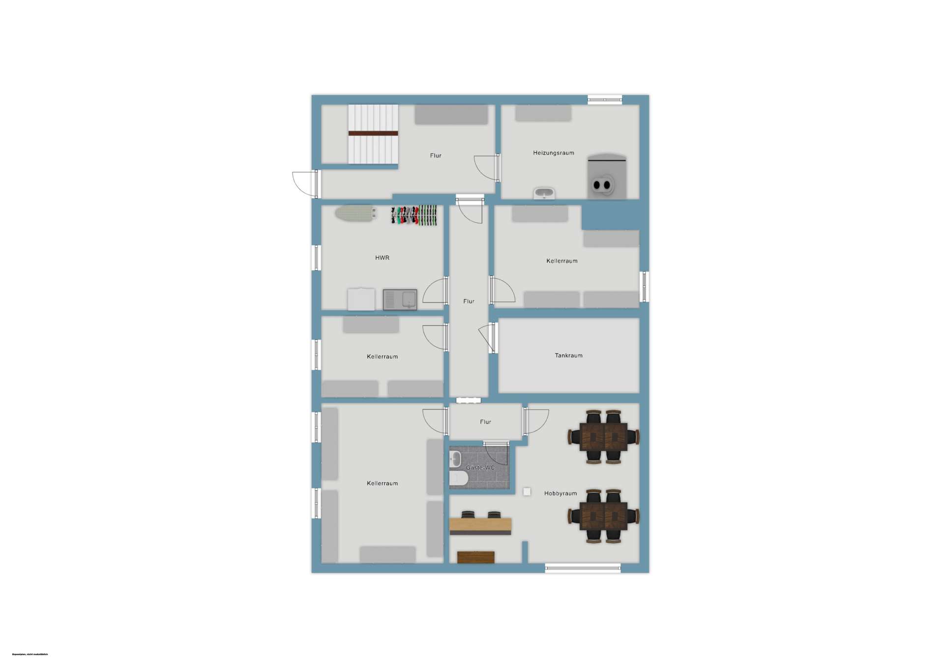 Grundriss-Skizze KG