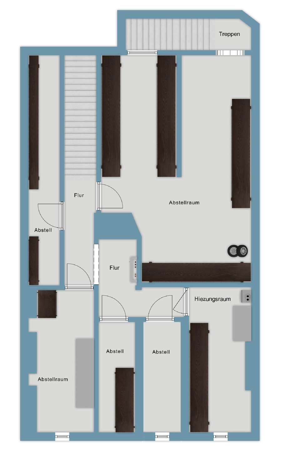 Grundriss-Skizze KG