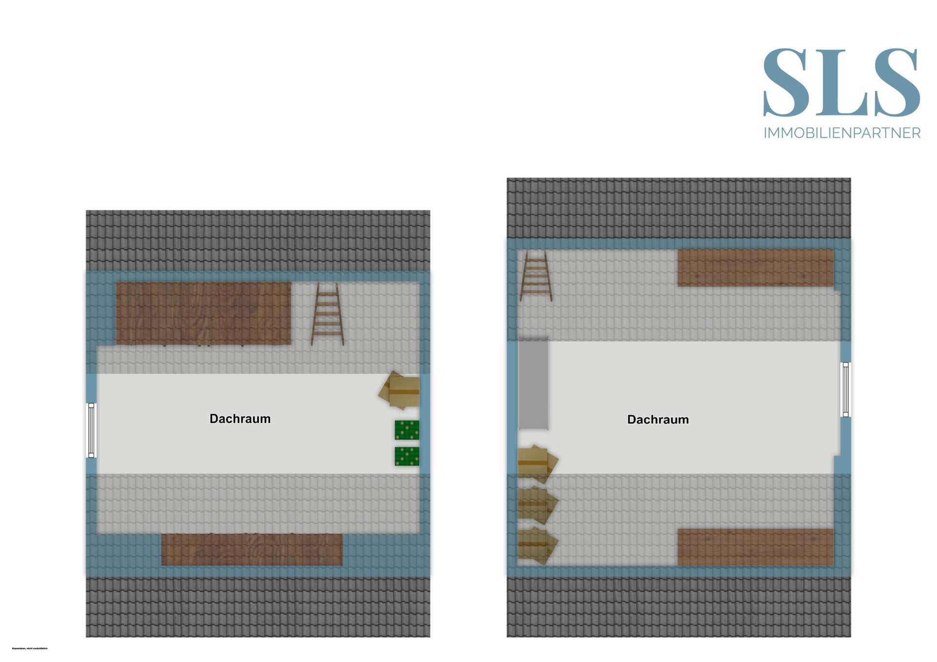 Dachräume links und rechts