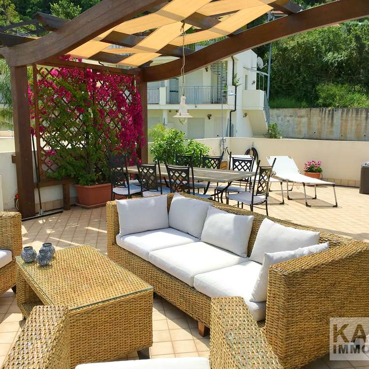 Lounge auf Dachterrasse