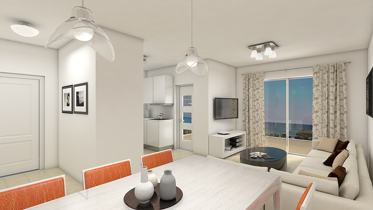 Appartement a vendre  Makrys Gialos:  Essbereich