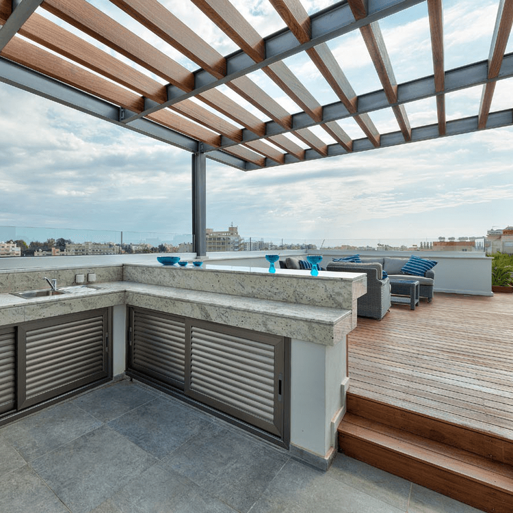 Square dachterrasse%20mit%20aussenkuche